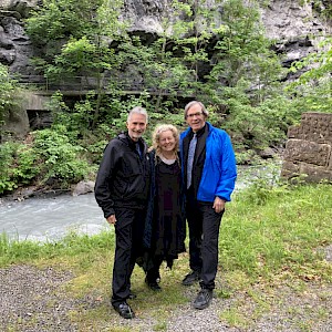 Ronn, Mindy, and Mark in Switzerland.